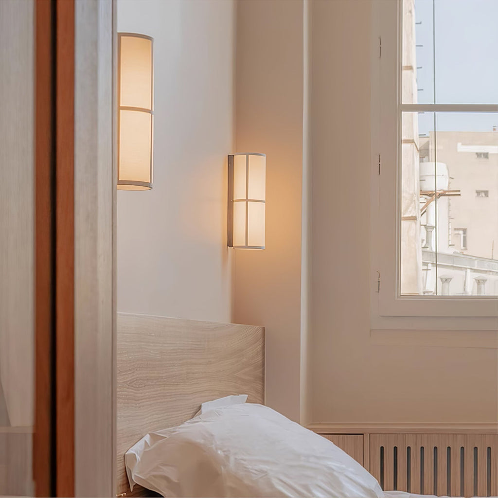 Abeleisa Cylinder Nordic Art Plug-in Fabric Wall Lamp