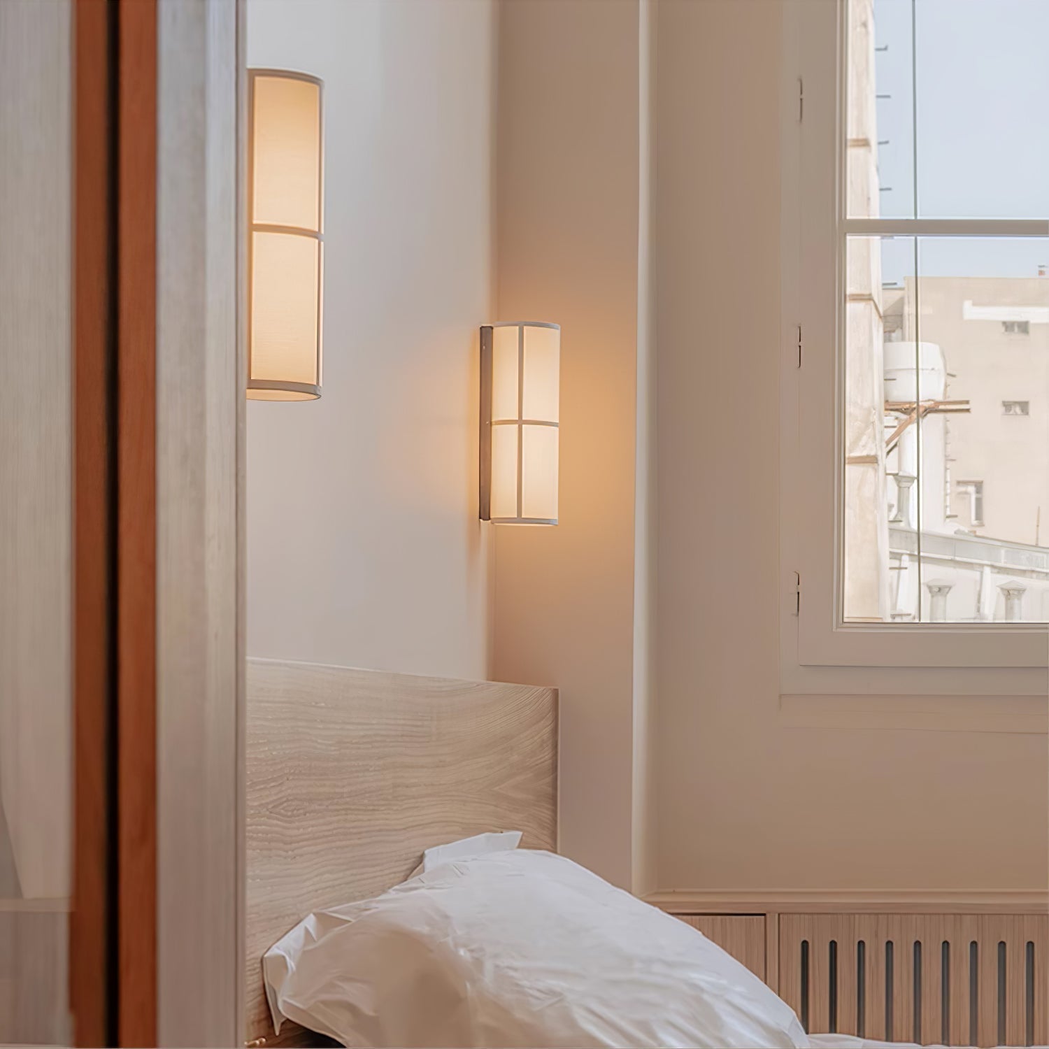 Abeleisa Cylinder Nordic Art Plug-in Fabric Wall Lamp