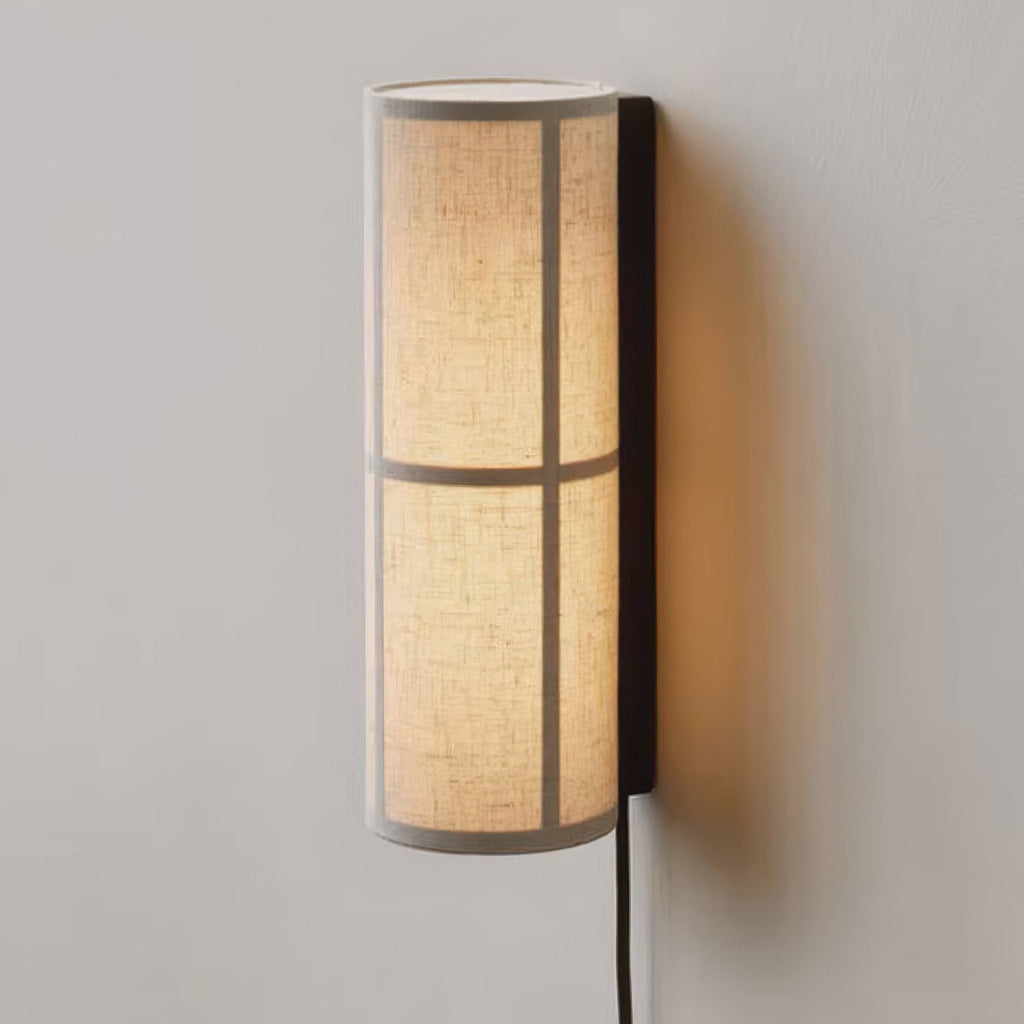 Abeleisa Cylinder Nordic Art Plug-in Fabric Wall Lamp
