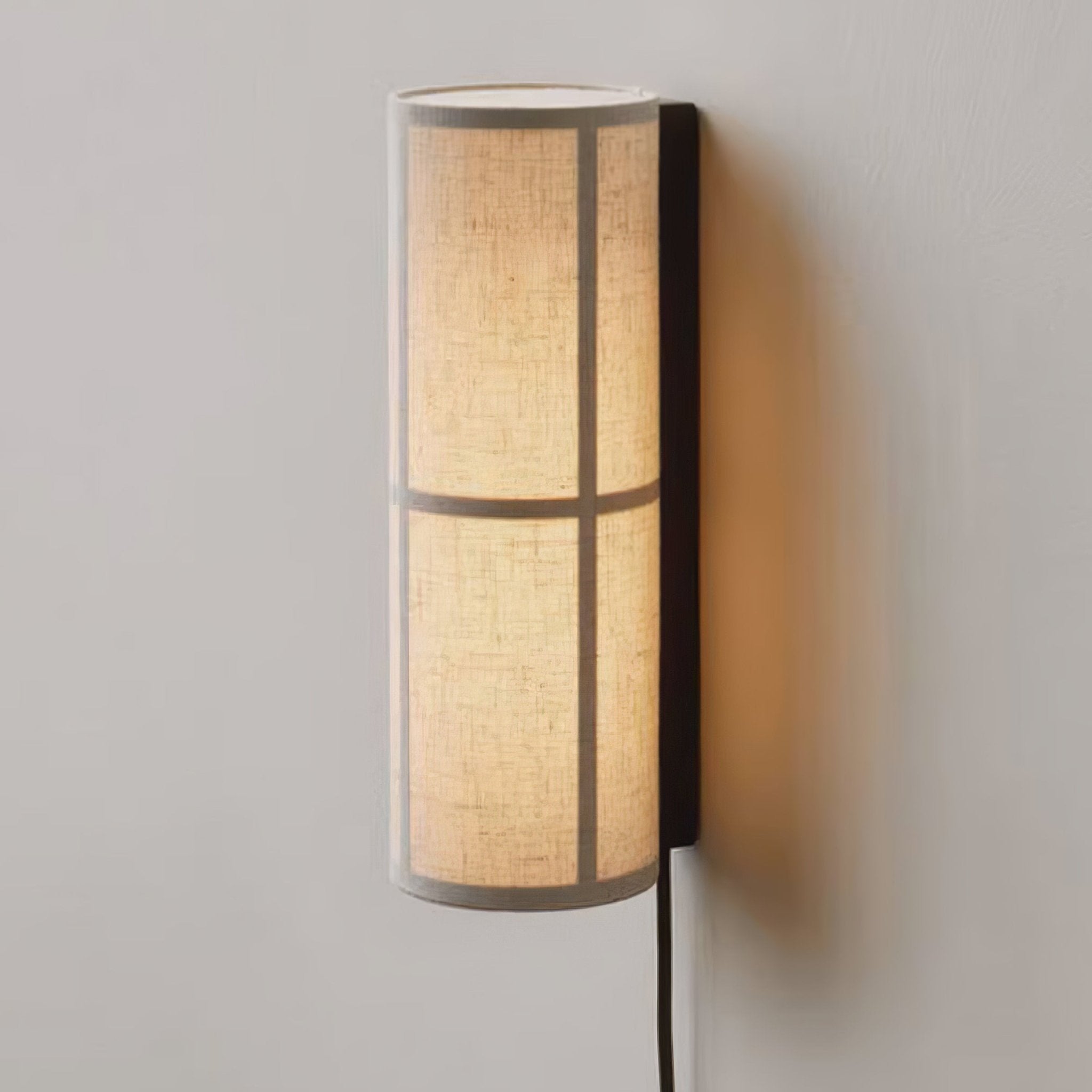Abeleisa Cylinder Nordic Art Plug-in Fabric Wall Lamp