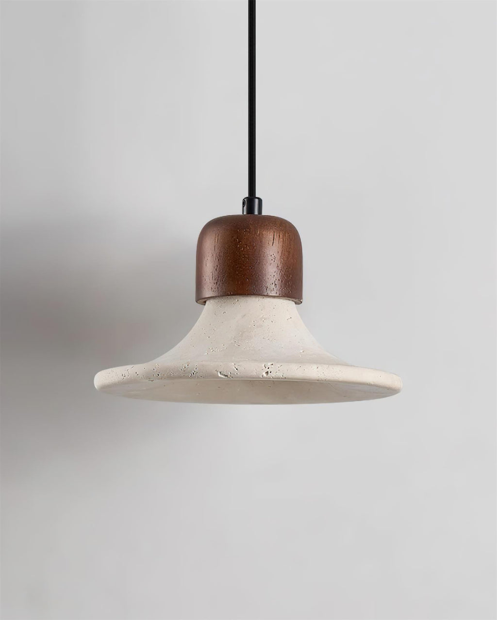 Suspension en travertin Ritta Suspension Forme Trompette Travertin