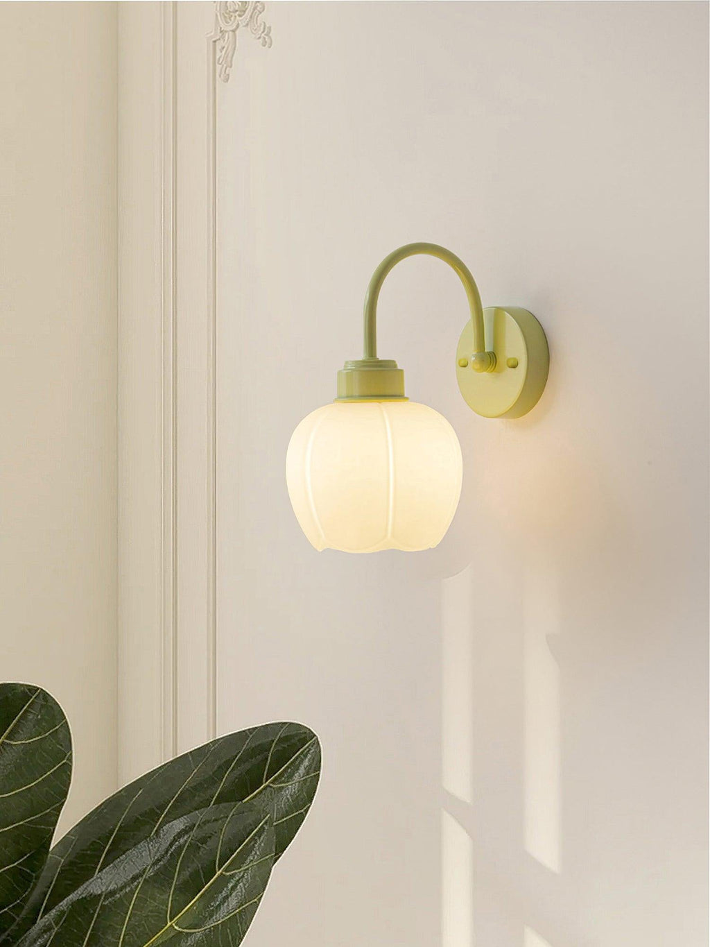 AllirarisApplique Murale Verre Fleur Envoûtante