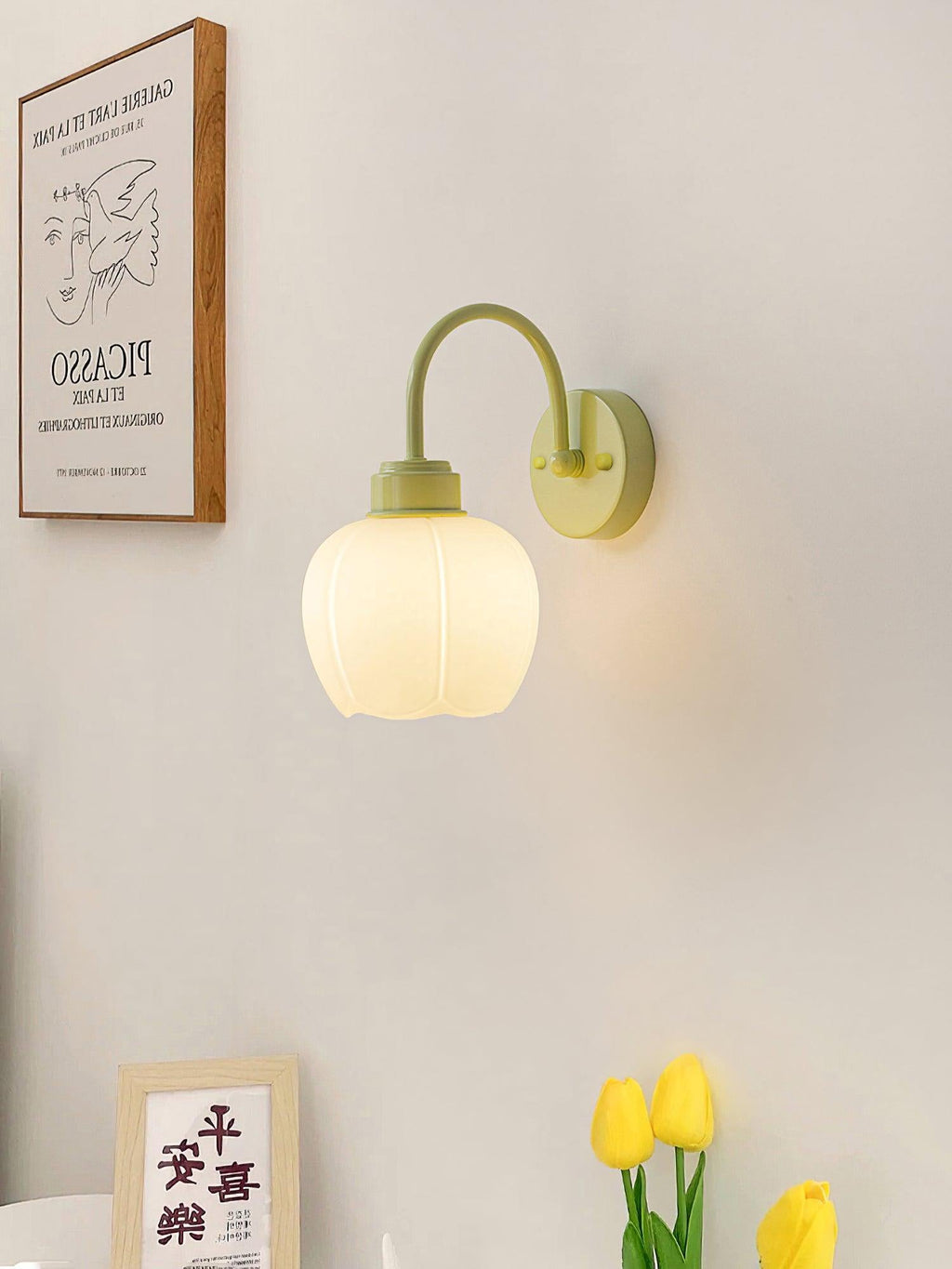 AllirarisApplique Murale Verre Fleur Envoûtante