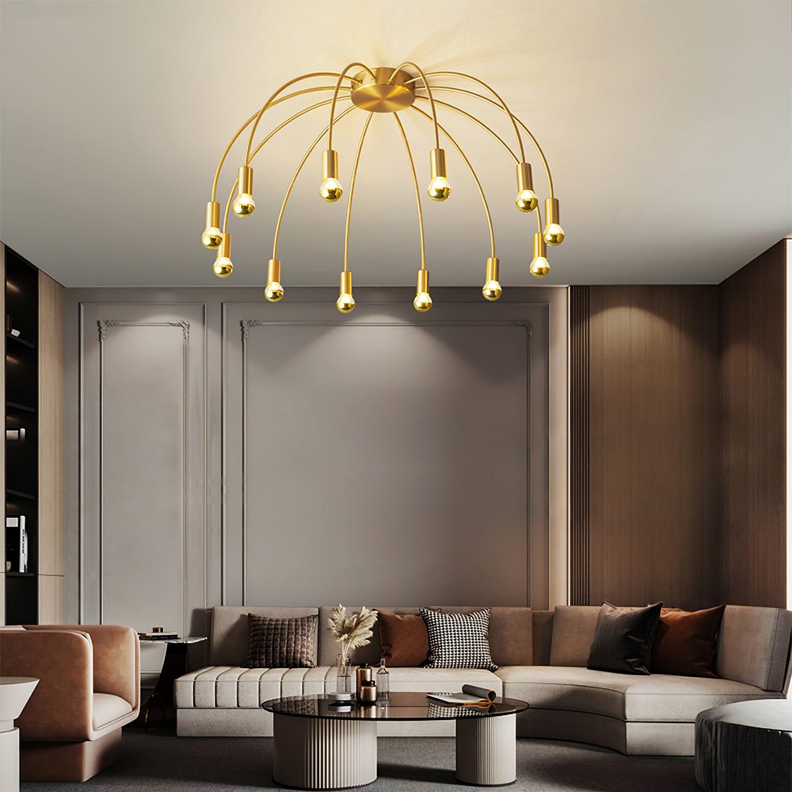 Luminaire en verre Sage Plafonnier en Verre Luxe
