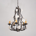 Luminaire Rocaille Lustre Fleur Luxe Métal