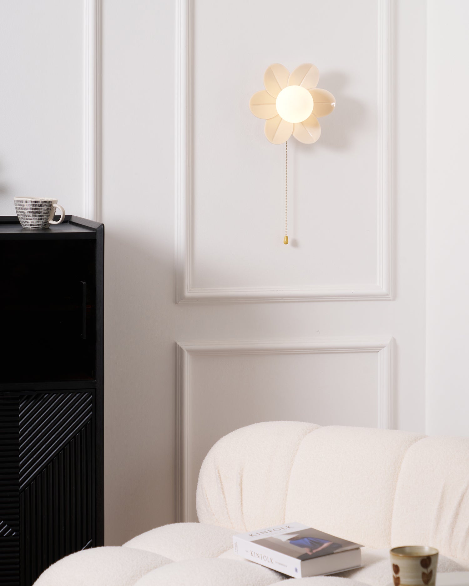 Acroma Nordic Art Fleurs Résine Applique Murale