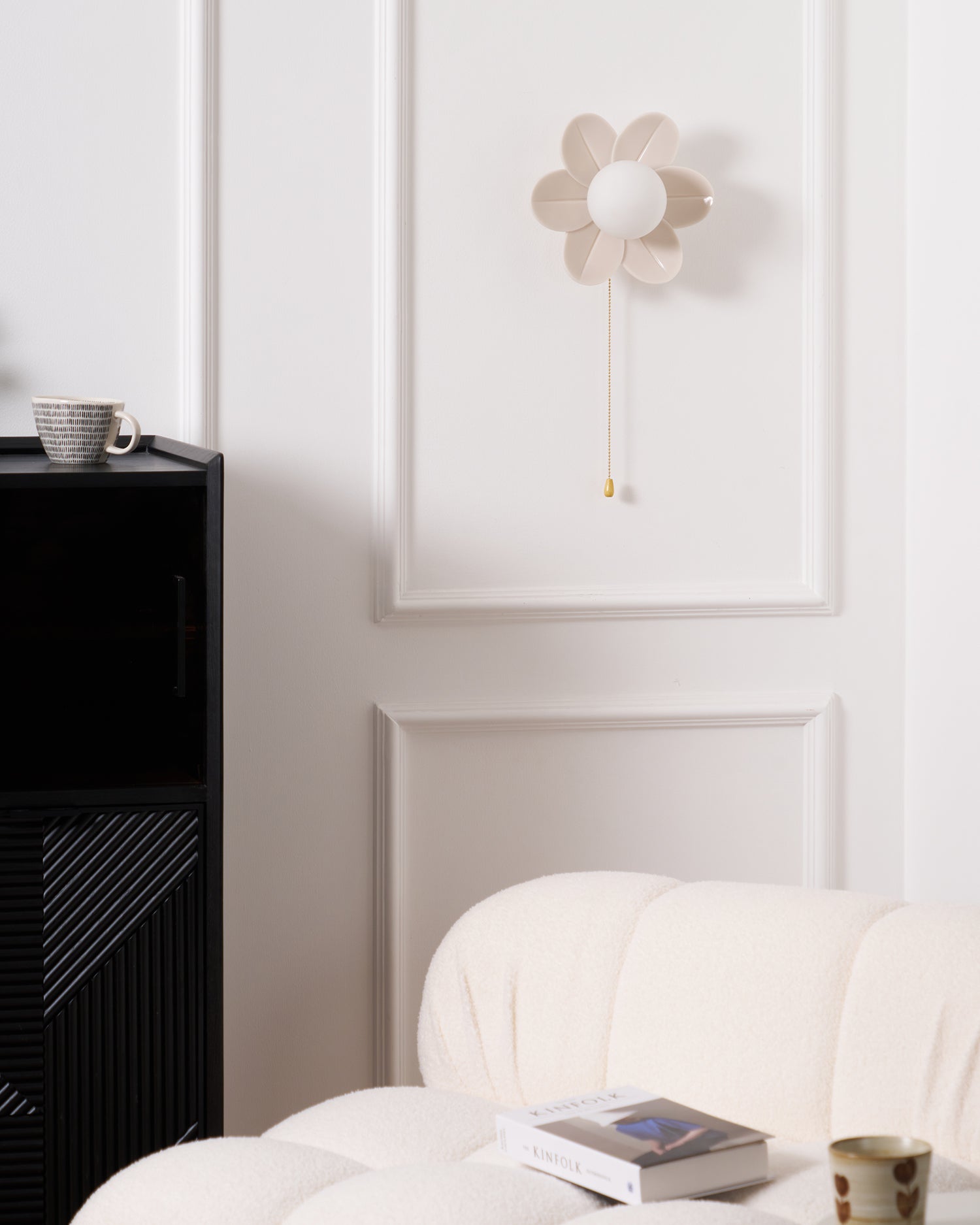 Acroma Nordic Art Fleurs Résine Applique Murale