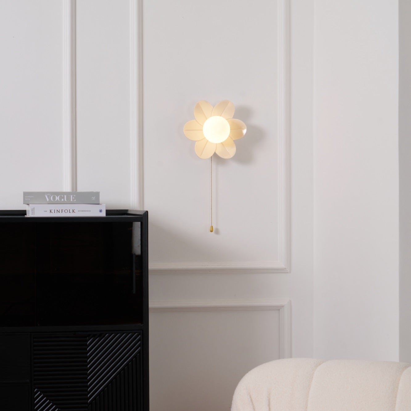 Acroma Nordic Art Fleurs Résine Applique Murale