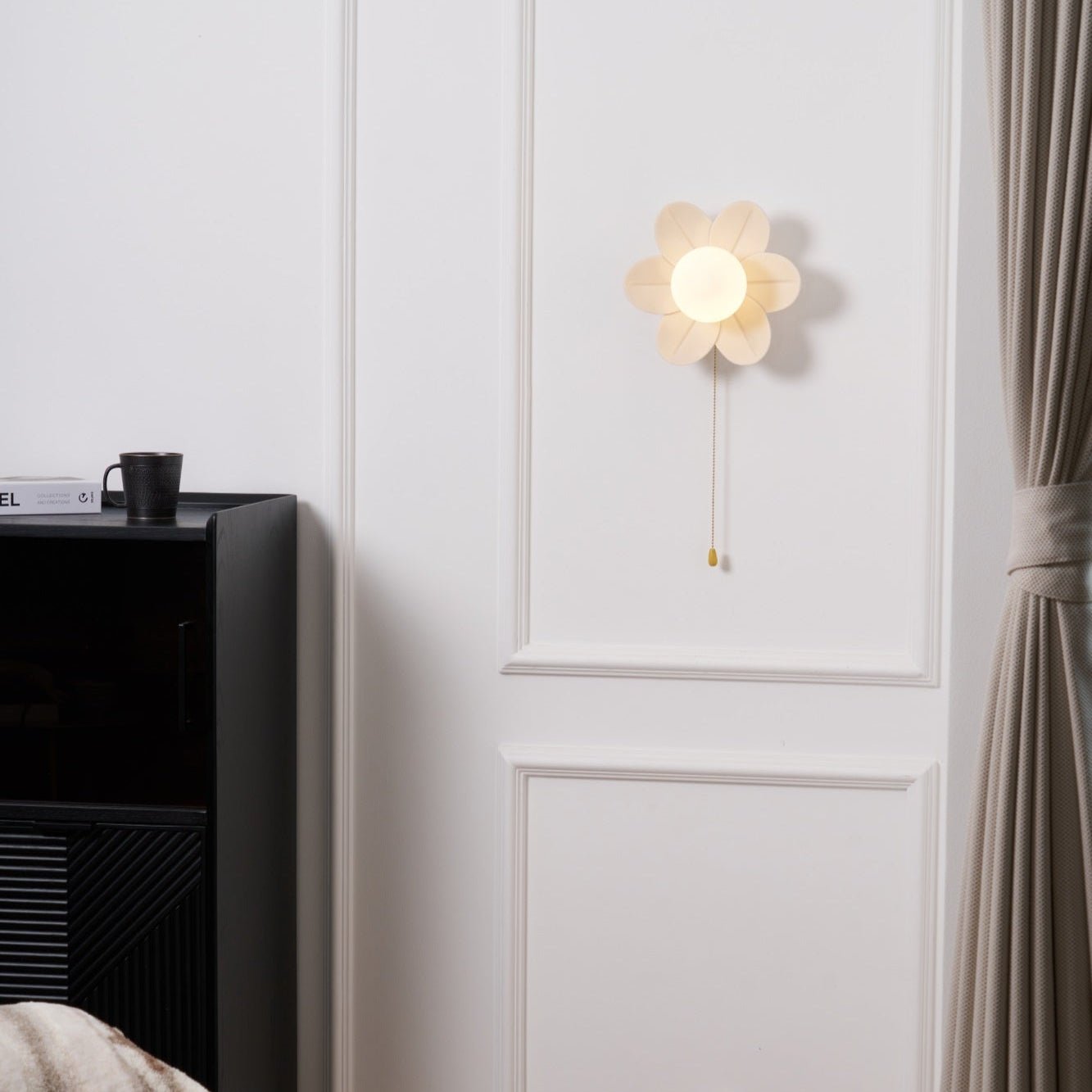 Acroma Nordic Art Fleurs Résine Applique Murale