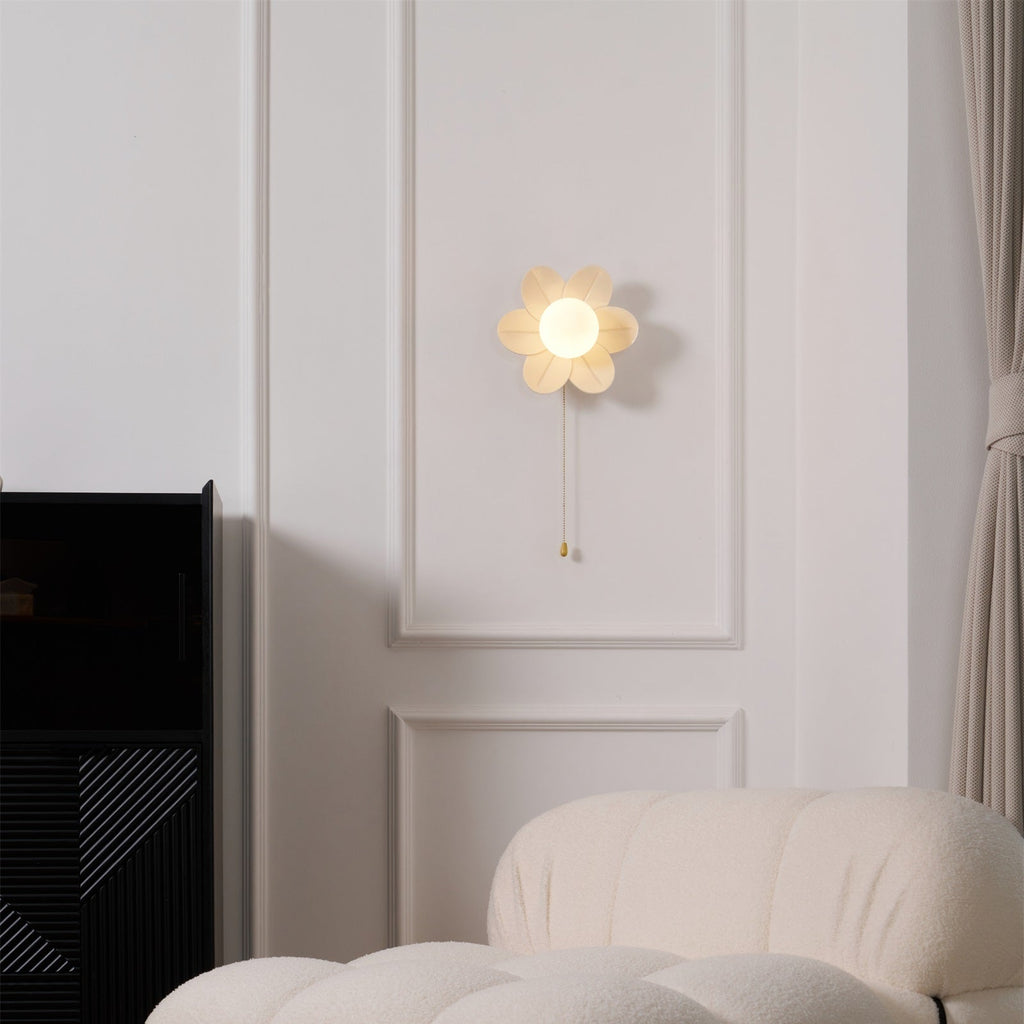 Acroma Nordic Art Fleurs Résine Applique Murale