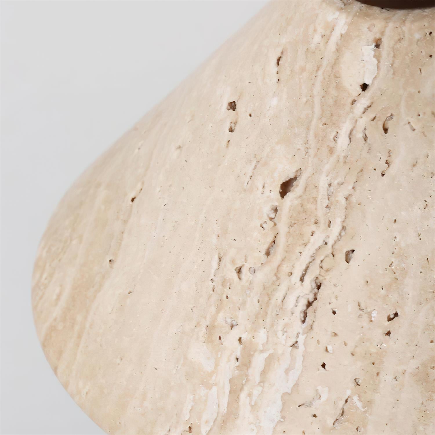 Ritta Suspension Travertin Forme Chapeau