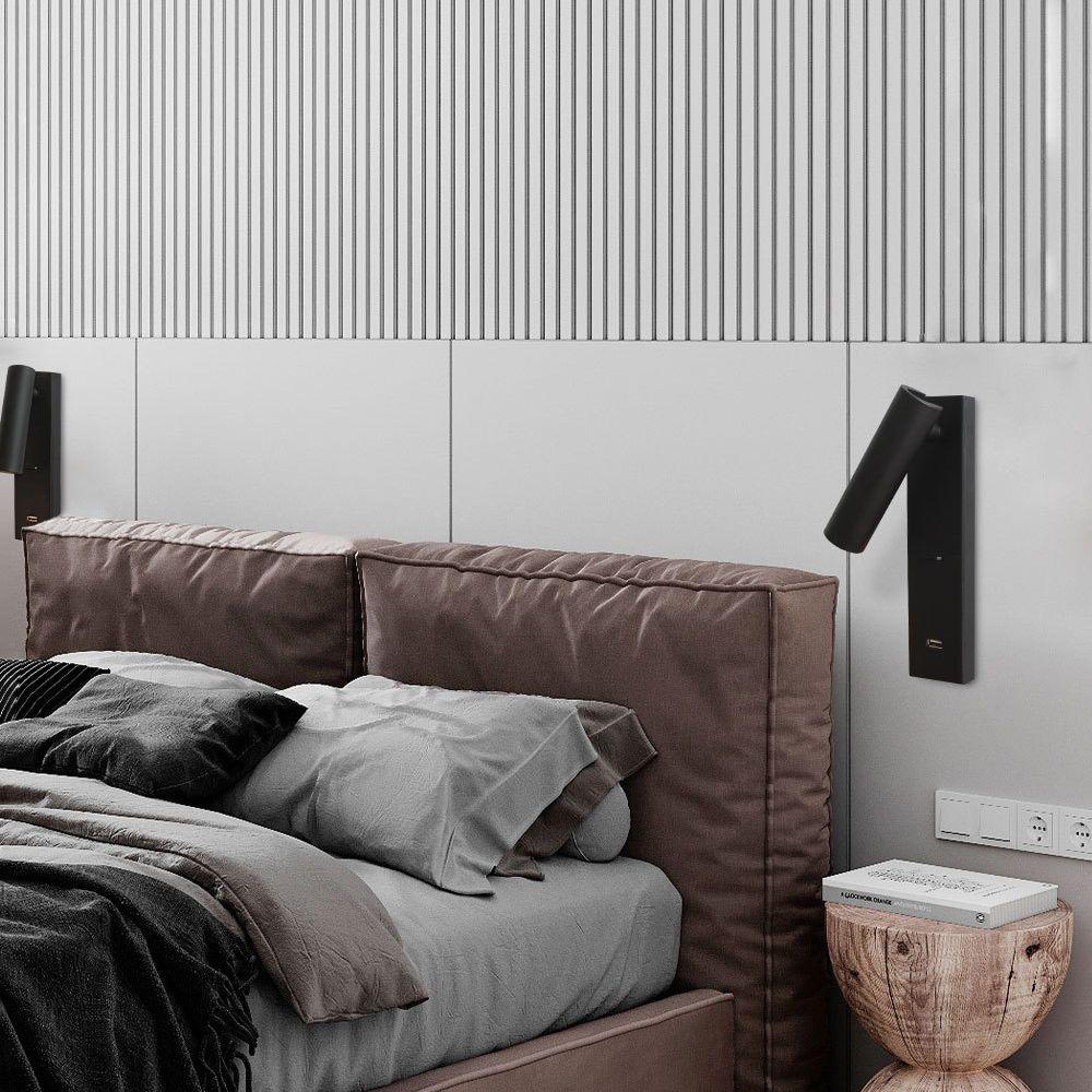 Luminaire Aare Moderne Minimaliste Chevet Noir Luminaire Mural