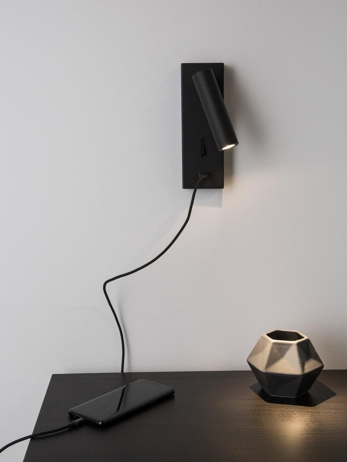 Luminaire Aare Moderne Minimaliste Chevet Noir Luminaire Mural