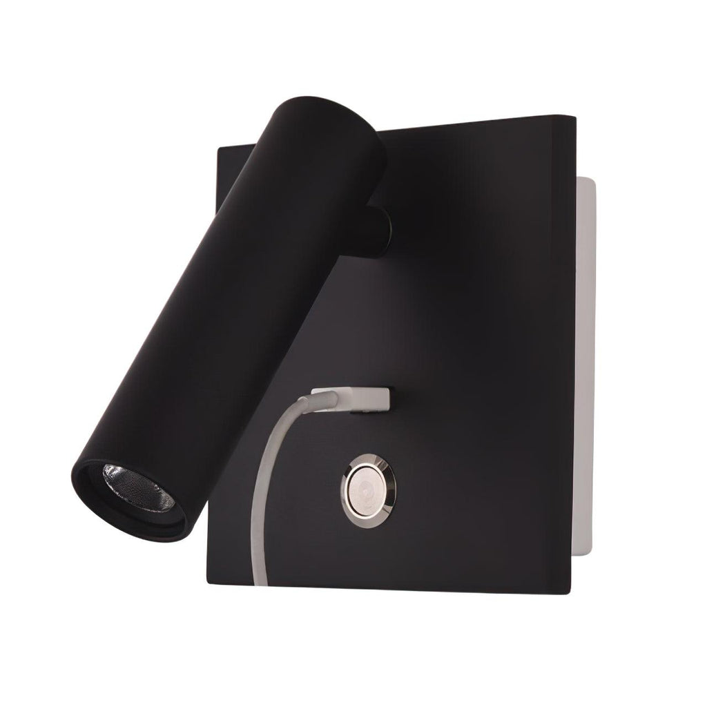 Luminaire Aare Moderne Minimaliste Chevet Noir Luminaire Mural