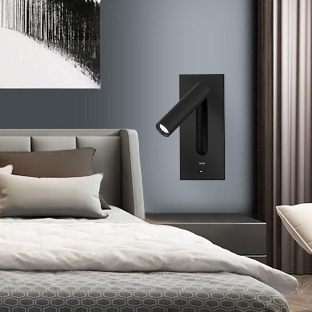 Aare Moderne Minimaliste Chevet Noir Luminaire Mural