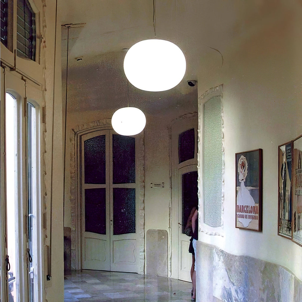 Orba Suspension Lampe en Verre Contemporain