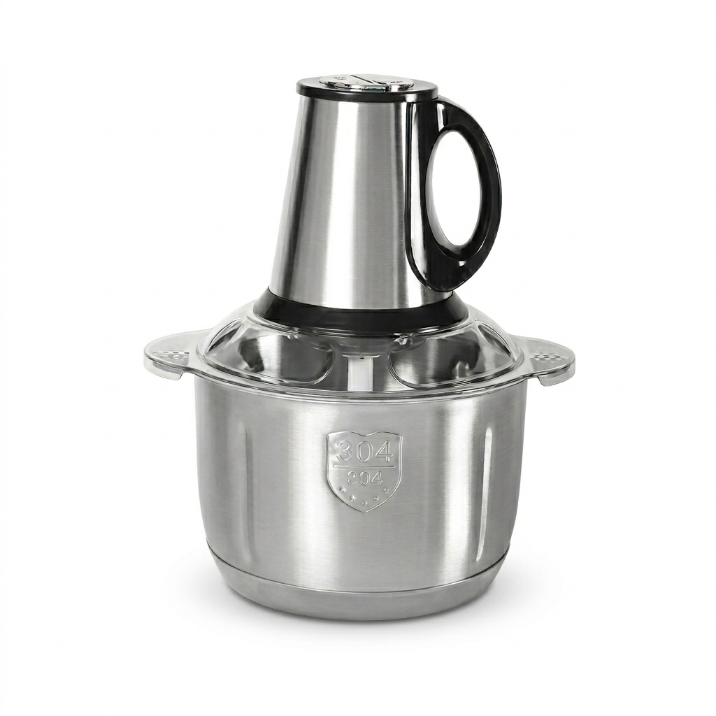 Hachoir à Viande Électrique 5L I 500W Inox 3 Vitesses I Grande Capacité Multifonction