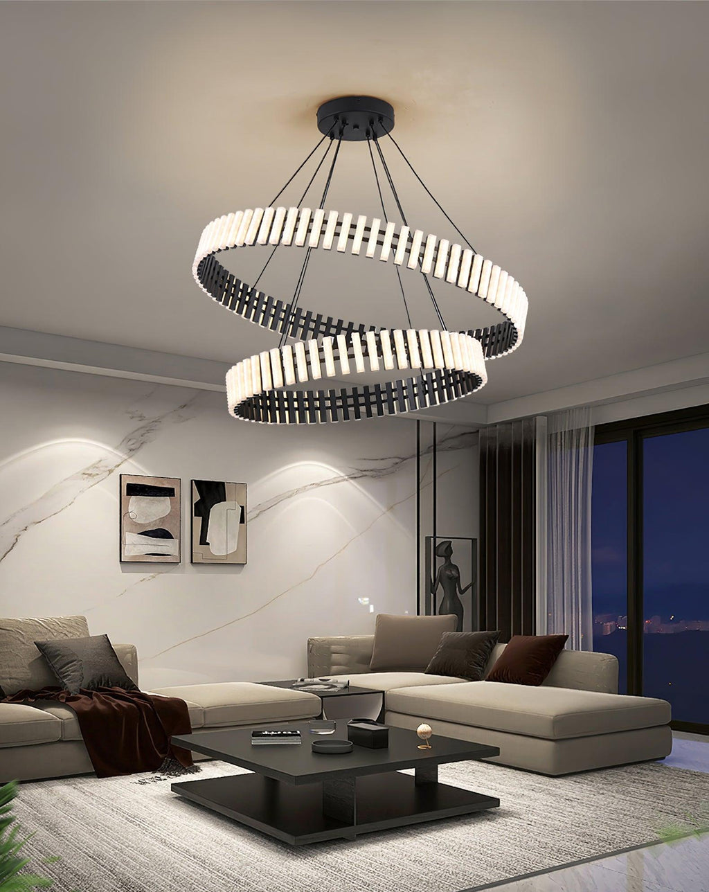 Luminaire Rivo Lustre Moderne en Métal