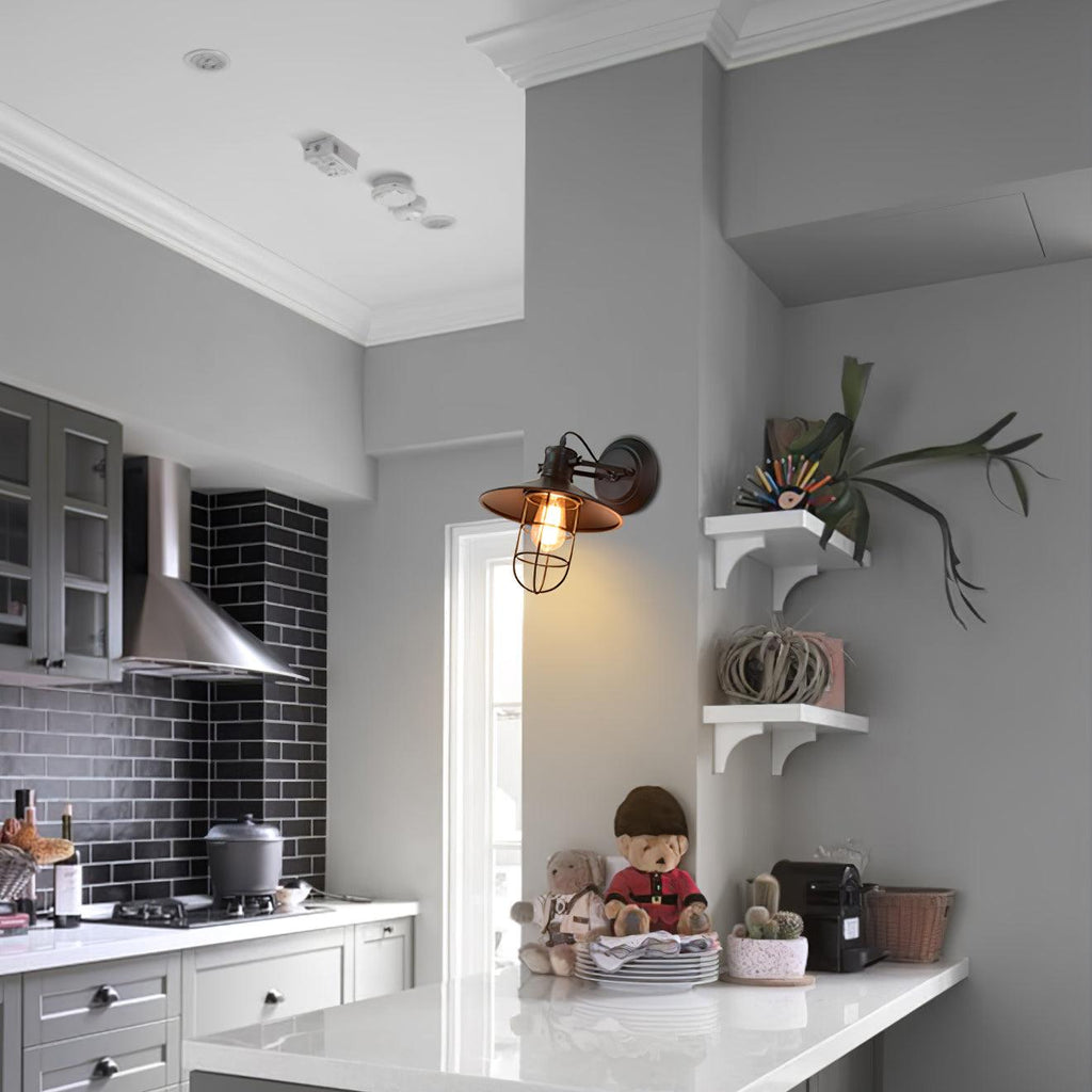 Abnormal Harbour Industriel Verre Luminaire Mural