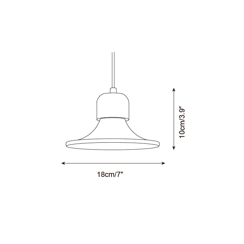 Suspension en travertin Ritta Suspension Forme Trompette Travertin