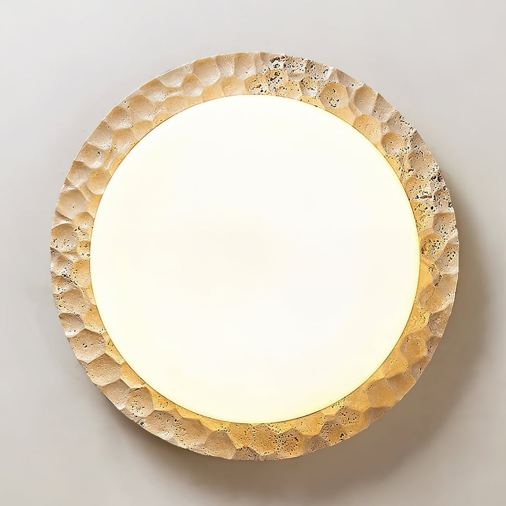 Ritta Plafonnier Travertin Dôme