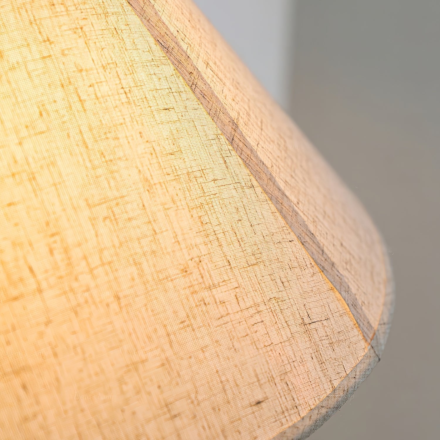 Alcaria Premium Nordic Art Tissu Bois Pendentif Lampe