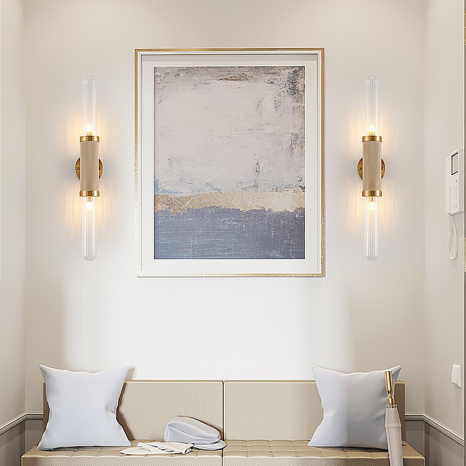 Alorira Applique Murale en Verre Colonne Art Nordique