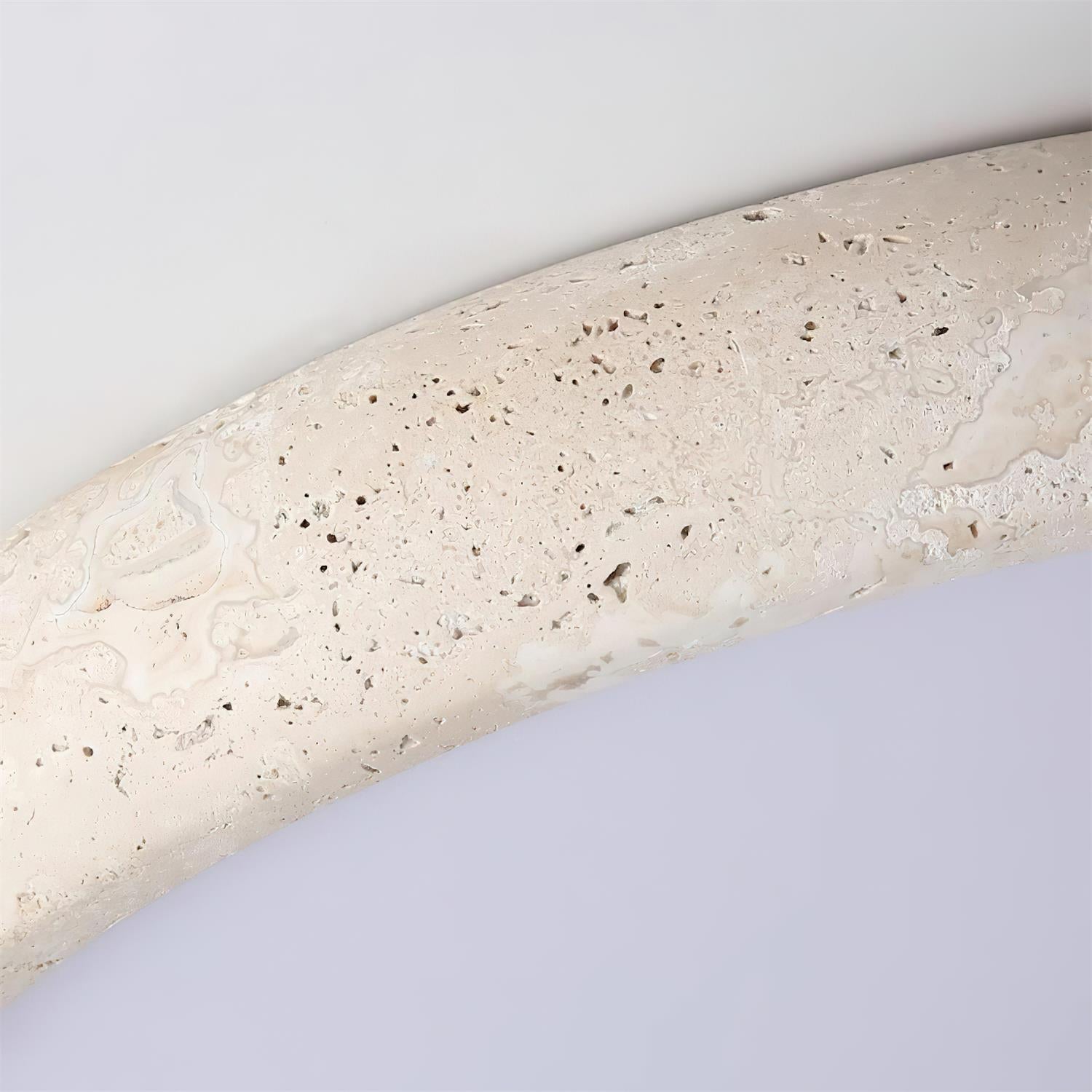 Ritta Plafonnier Rond Travertin Mignon