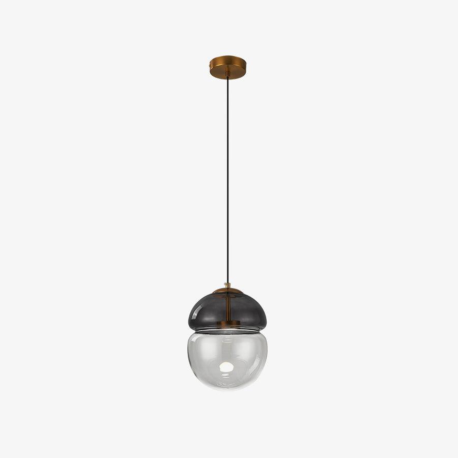 Aged Lampe Suspension Verre Dôme Minimaliste