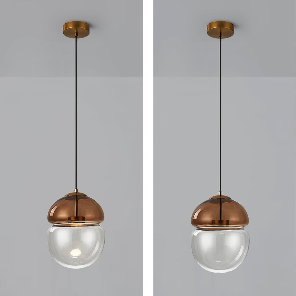 Suspension en verre Aged Lampe Suspension Verre Dôme Minimaliste