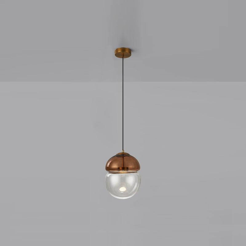Suspension en verre Aged Lampe Suspension Verre Dôme Minimaliste