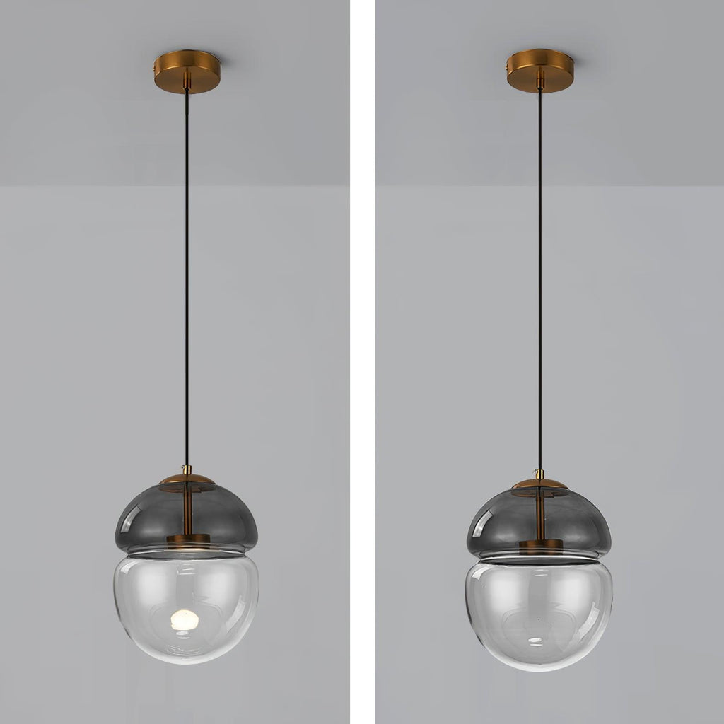 Suspension en verre Aged Lampe Suspension Verre Dôme Minimaliste