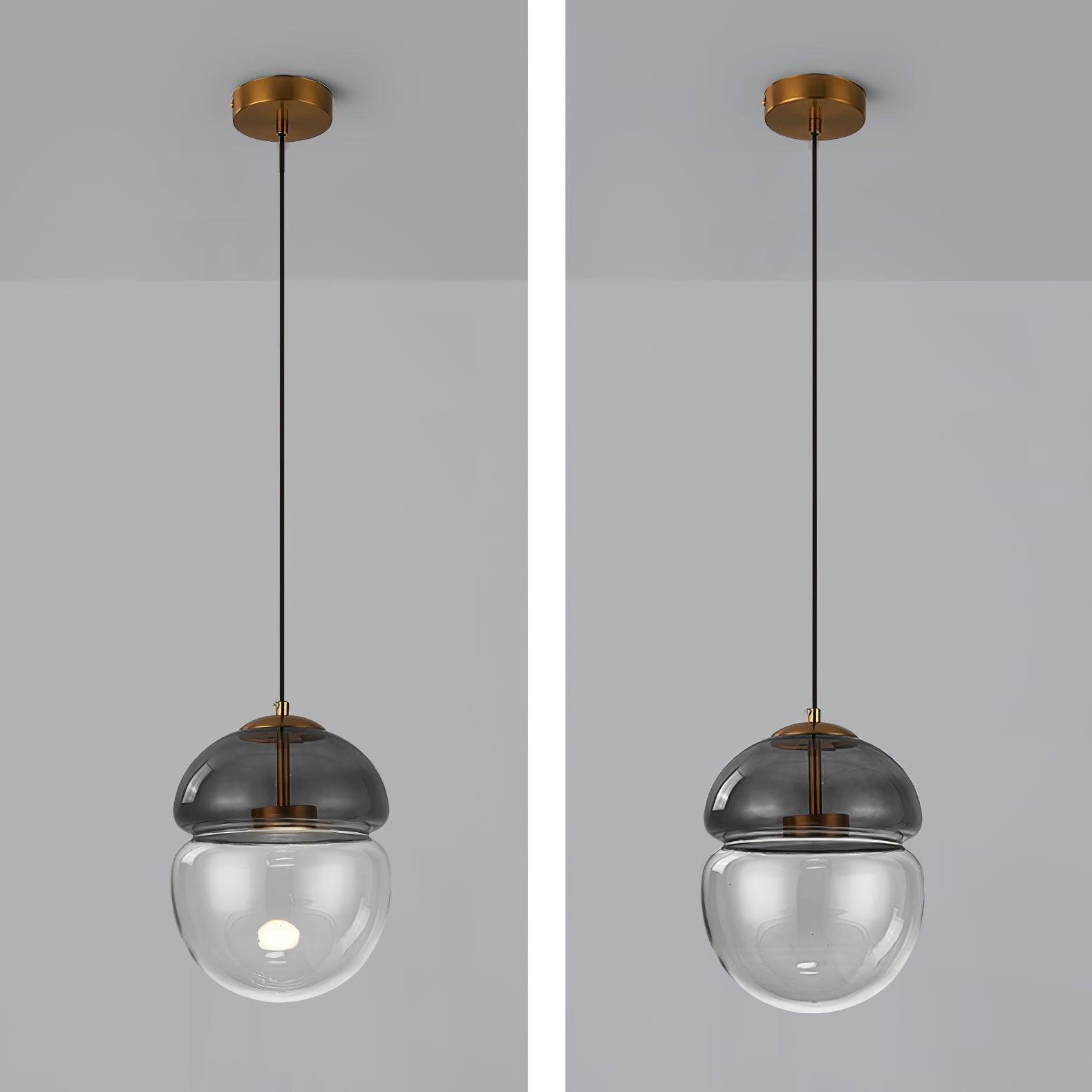 Suspension en verre Aged Lampe Suspension Verre Dôme Minimaliste