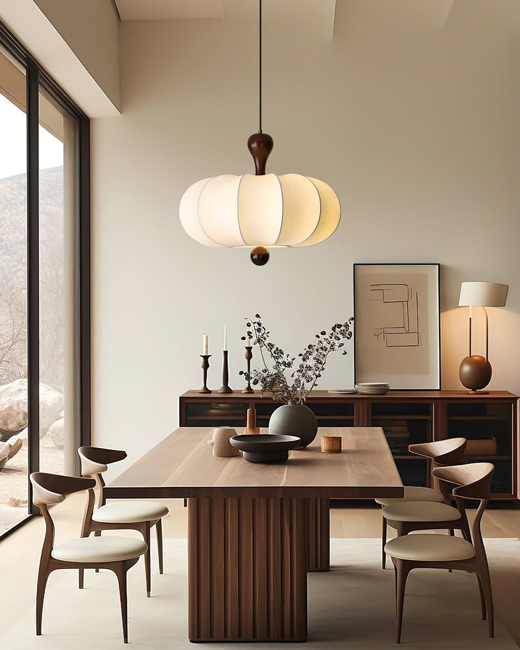 Jovian Suspension Sculptée Blanche