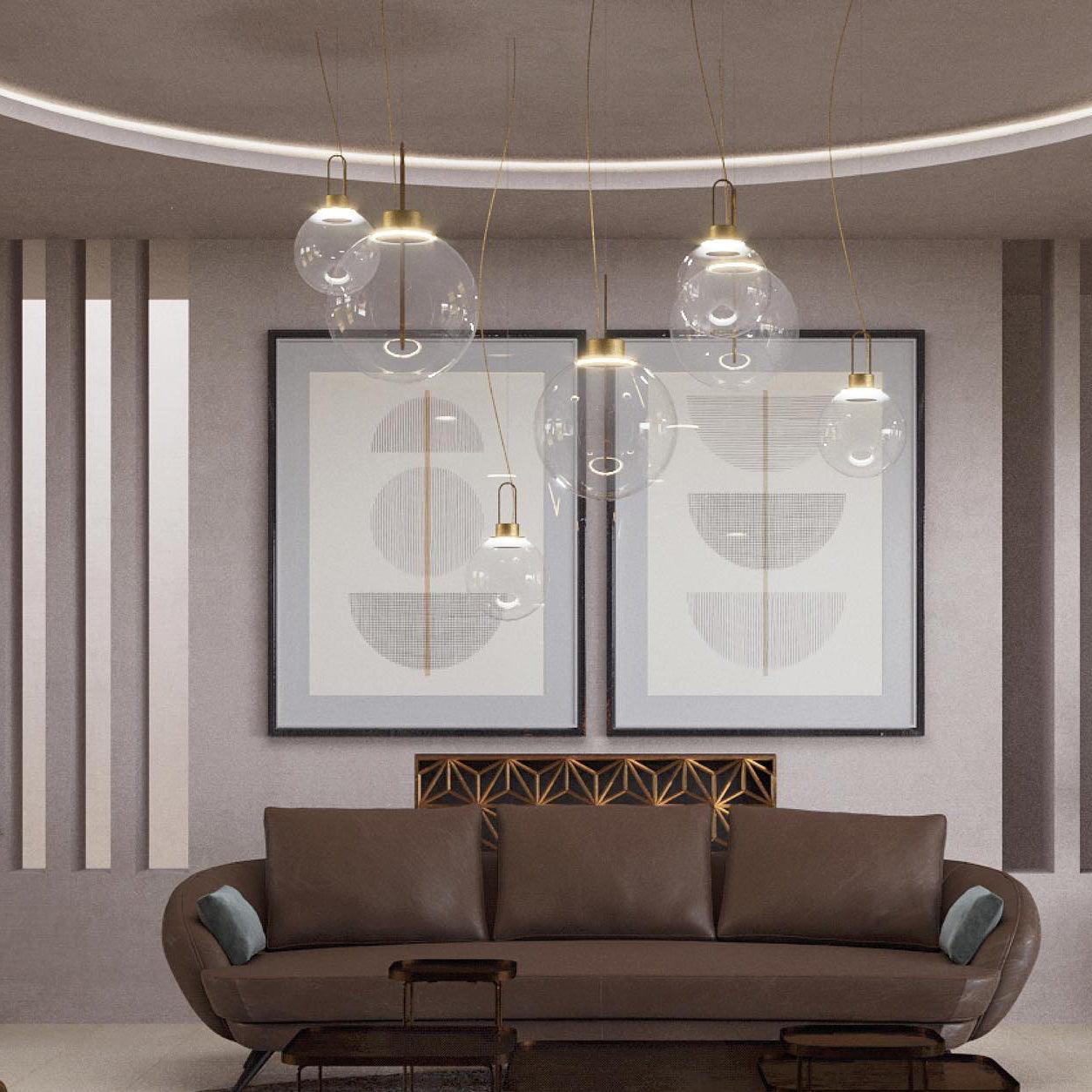 Aero Suspension Métal Moderne