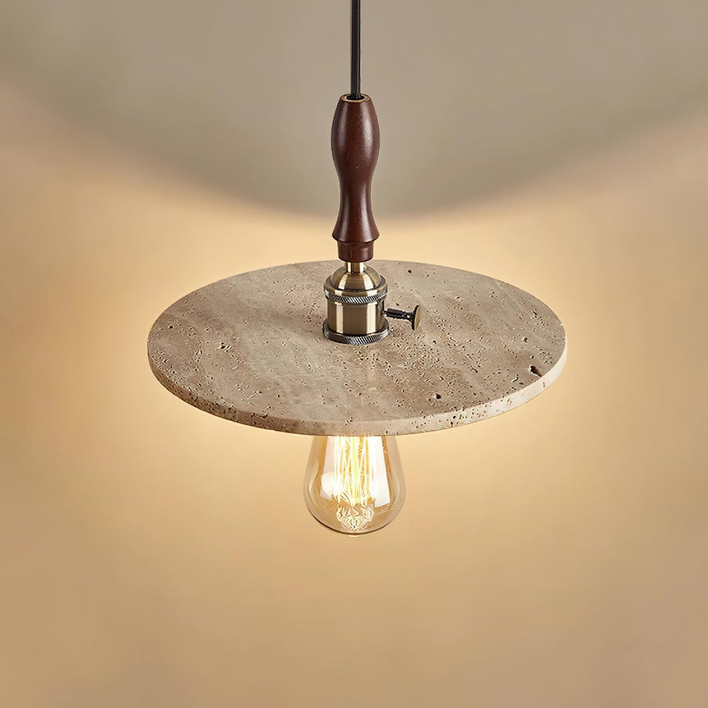 Suspension en travertin Ritta Suspension Orbit Moderne en Travertin