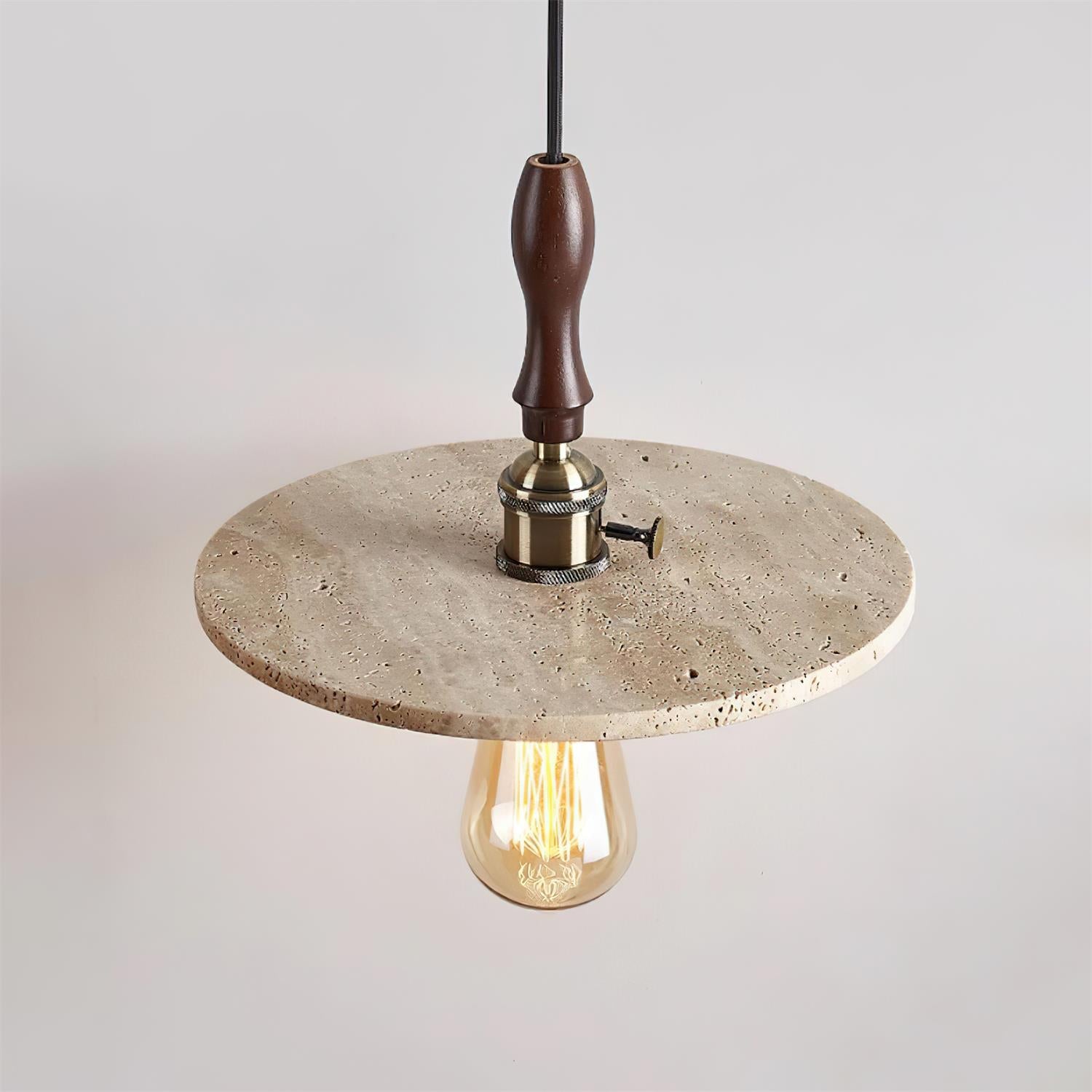 Suspension en travertin Ritta Suspension Orbit Moderne en Travertin