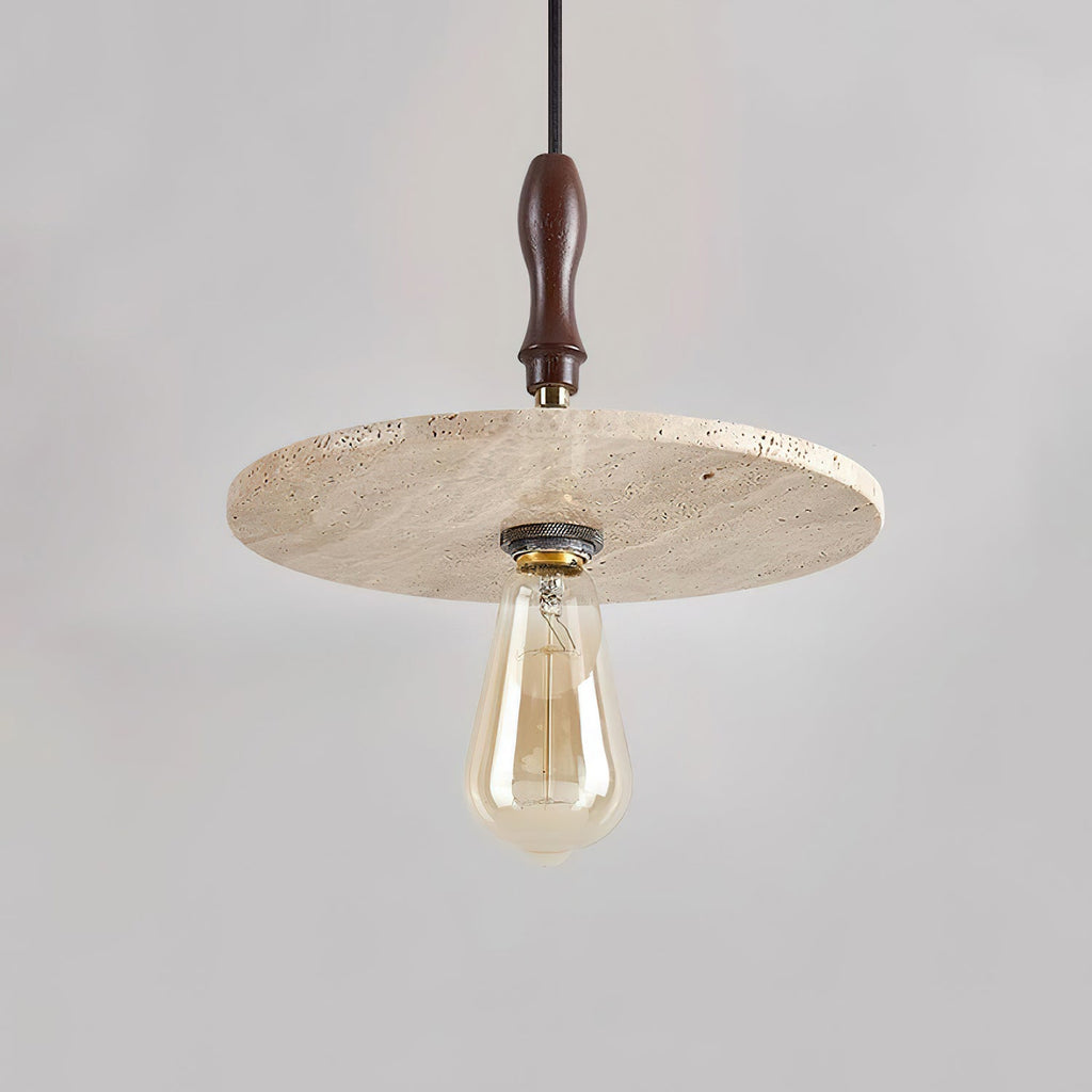 Suspension en travertin Ritta Suspension Orbit Moderne en Travertin