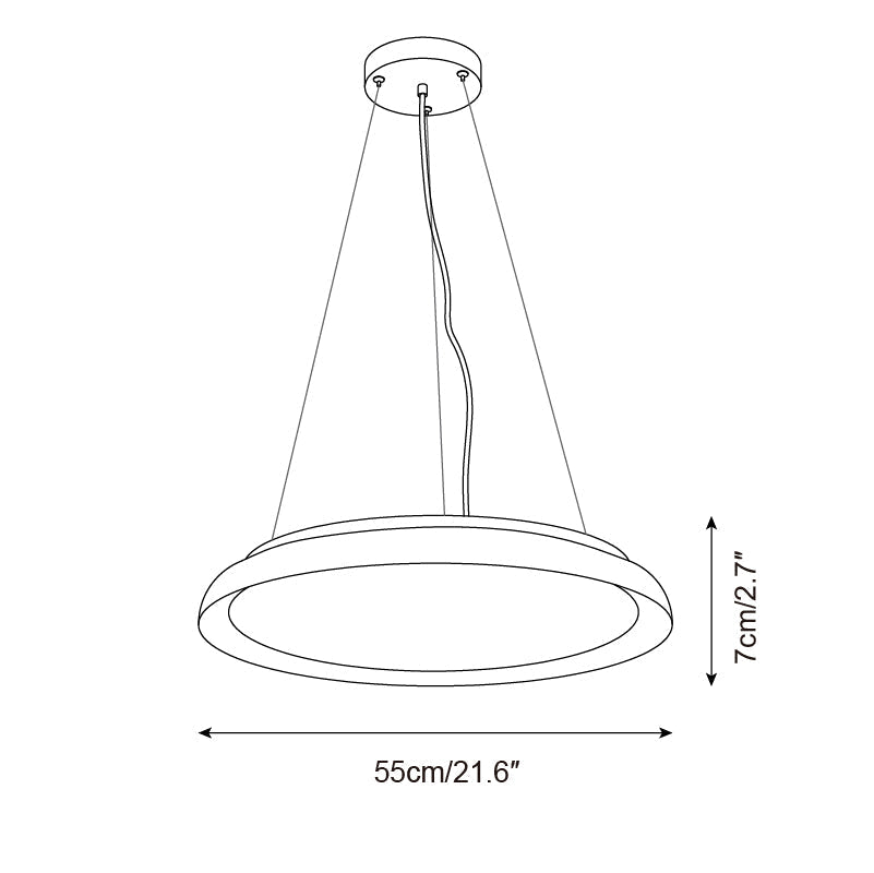 Ritta Suspension Moderne Travertin