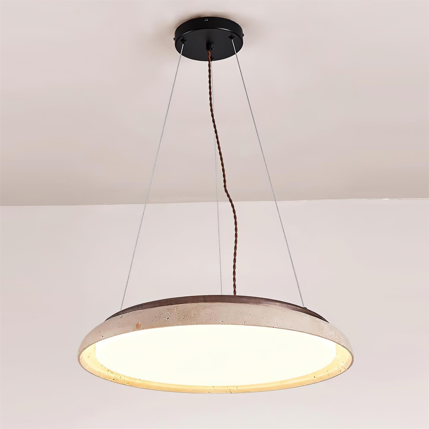 Ritta Suspension Moderne Travertin