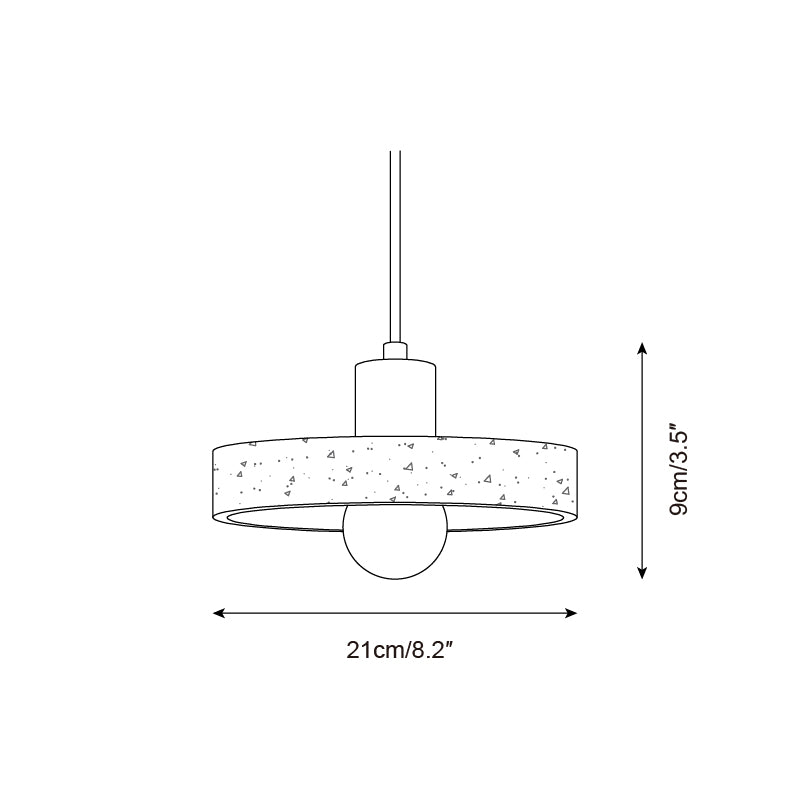 Ritta Suspension Travertin Moderne En Groupe