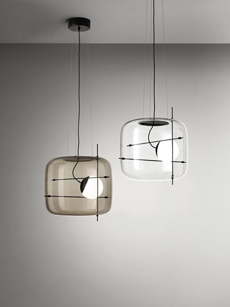 Suspension en verre Lune Suspension en Verre Contemporaine