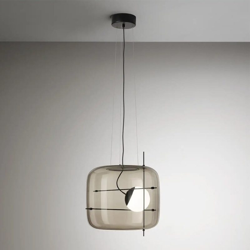 Suspension en verre Lune Suspension en Verre Contemporaine