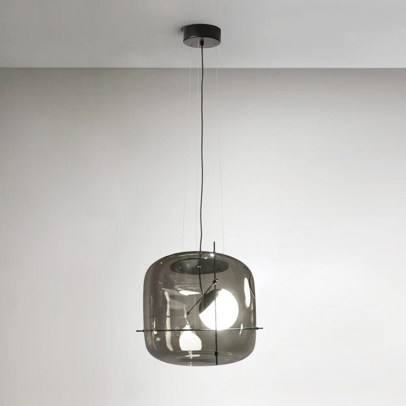 Lune Suspension en Verre Contemporaine