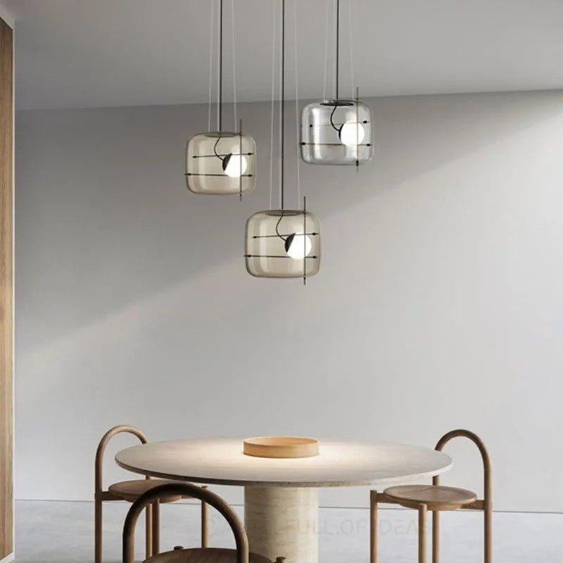 Suspension en verre Lune Suspension en Verre Contemporaine