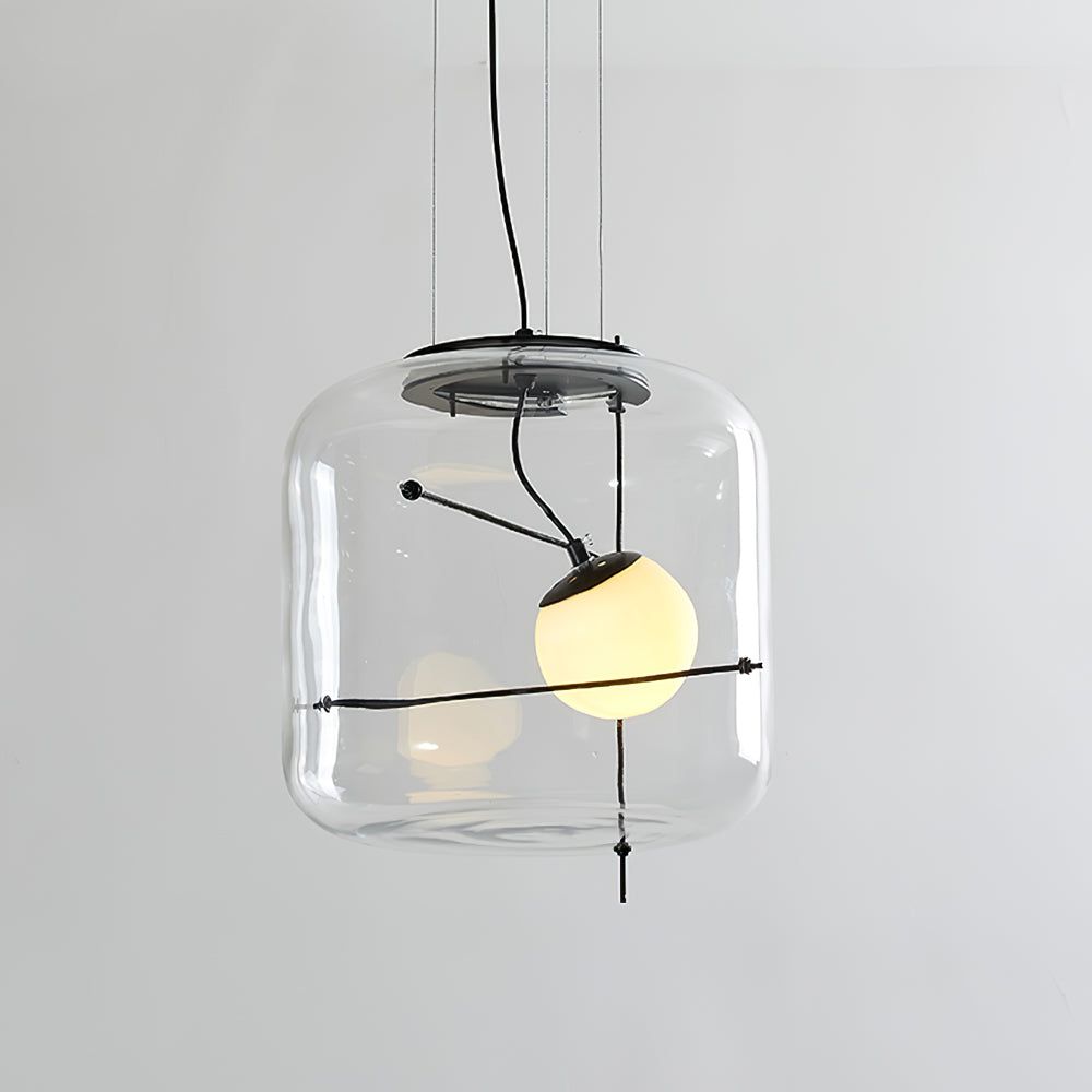 Suspension en verre Lune Suspension en Verre Contemporaine