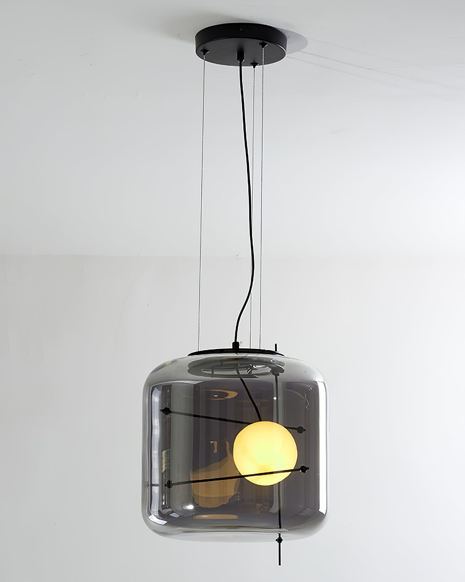 Suspension en verre Lune Suspension en Verre Contemporaine