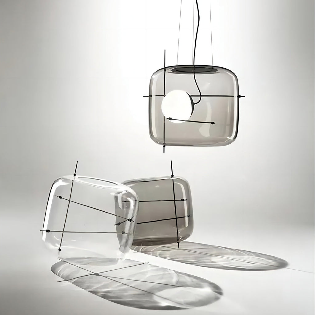 Suspension en verre Lune Suspension en Verre Contemporaine
