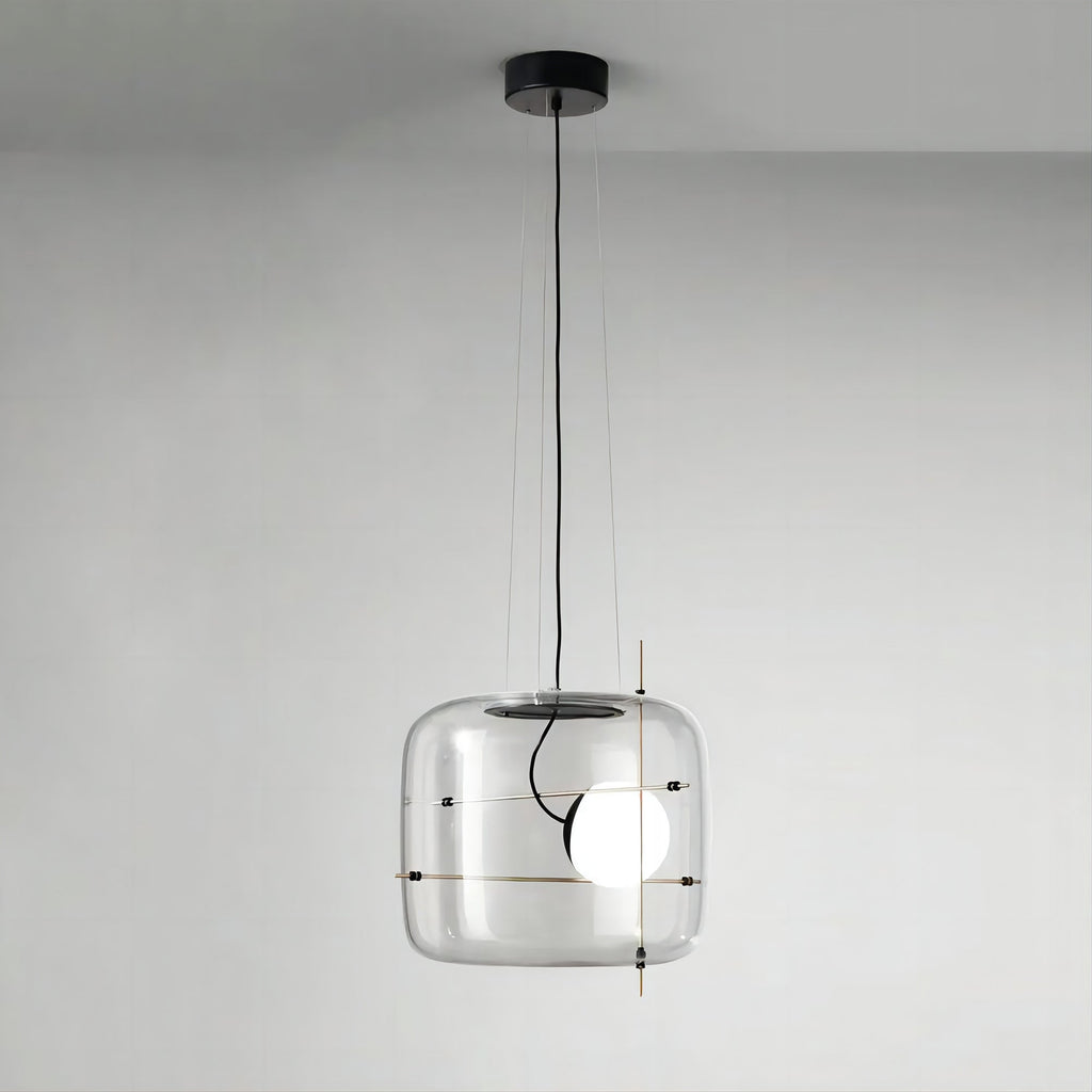 Suspension en verre Lune Suspension en Verre Contemporaine