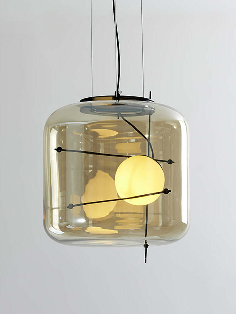 Suspension en verre Lune Suspension en Verre Contemporaine